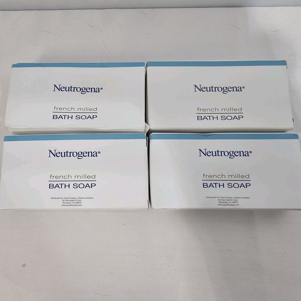 Neutrogena French Milled Soap & Bath Soap Set Of 4 Travel Size